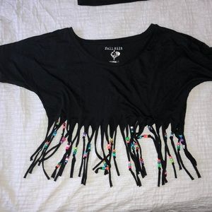 ~Beachy/ Festival Fringe Bead Top~